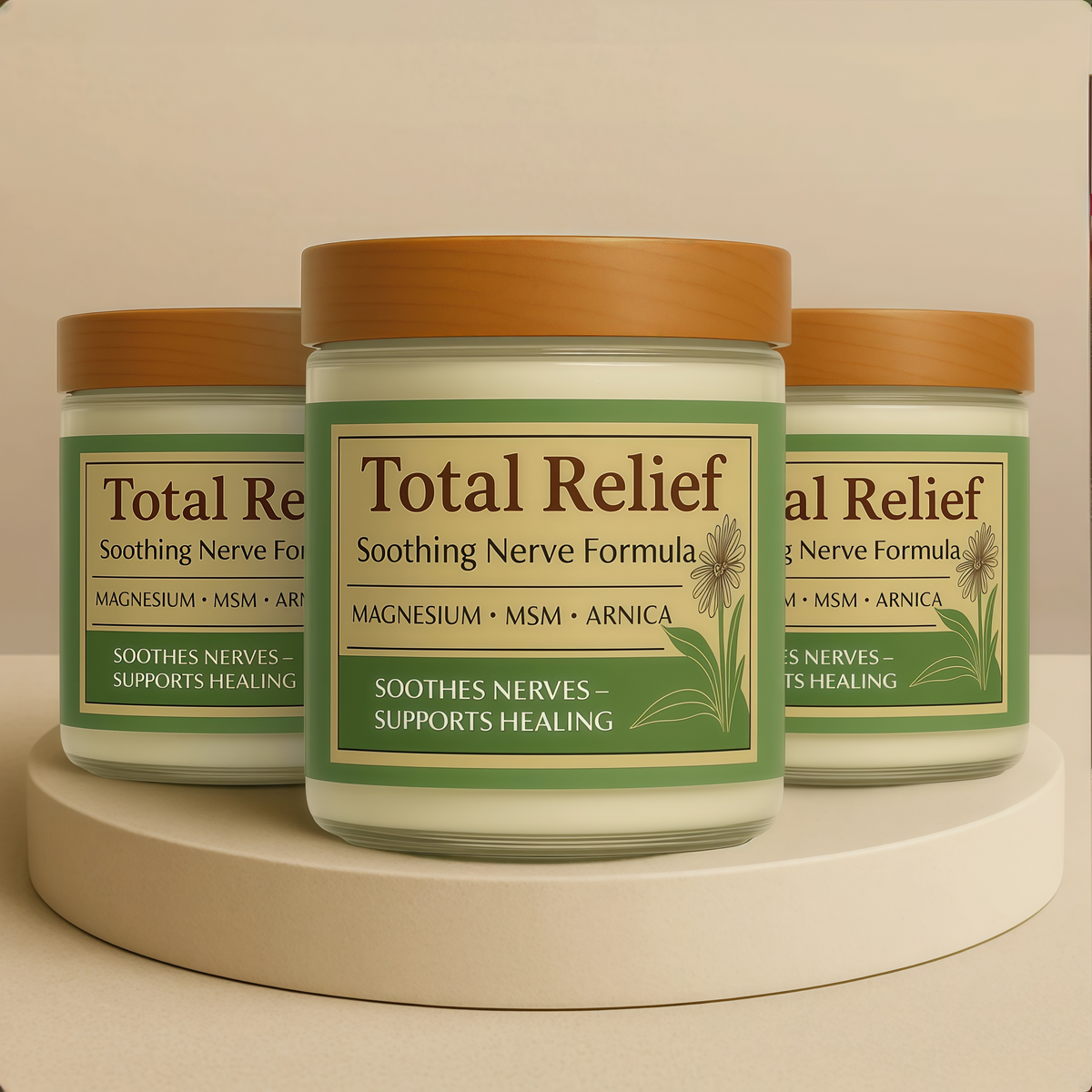 Total Relief Magnesium Cream - Topical Lotion for Muscles & Joints, 3.5 oz